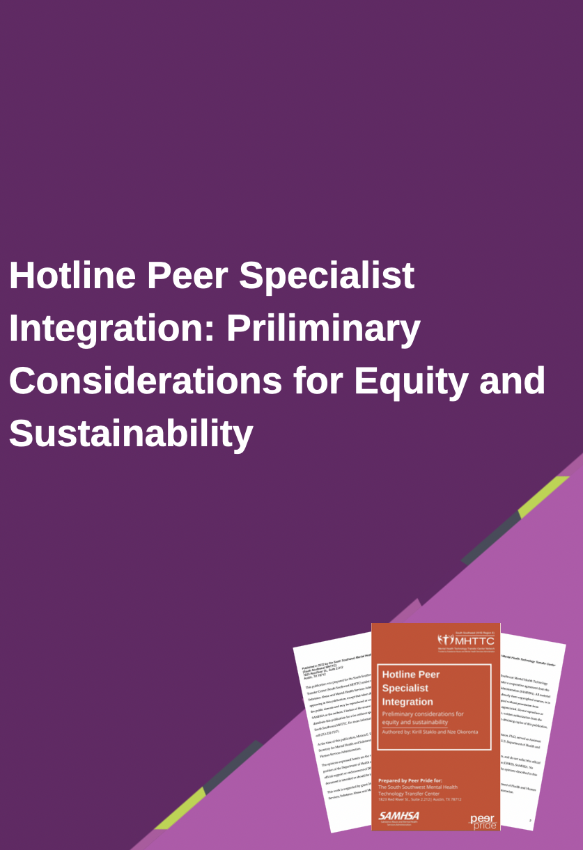Hotline-Peer-Specialist-Integration