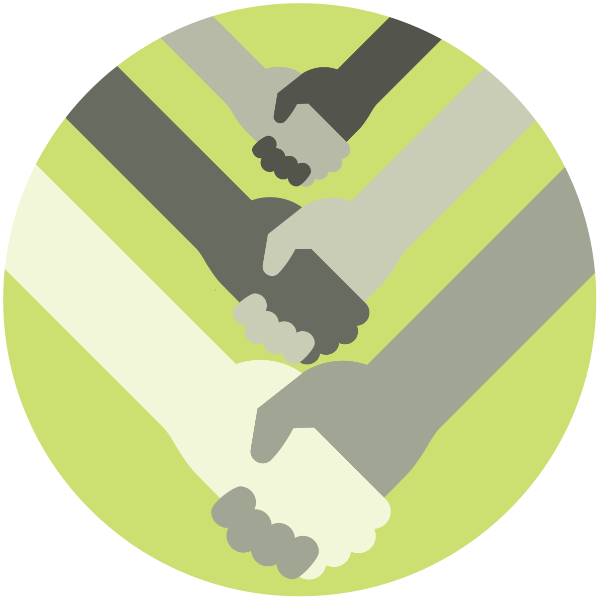 Peer Workforce Development logo on green circled background