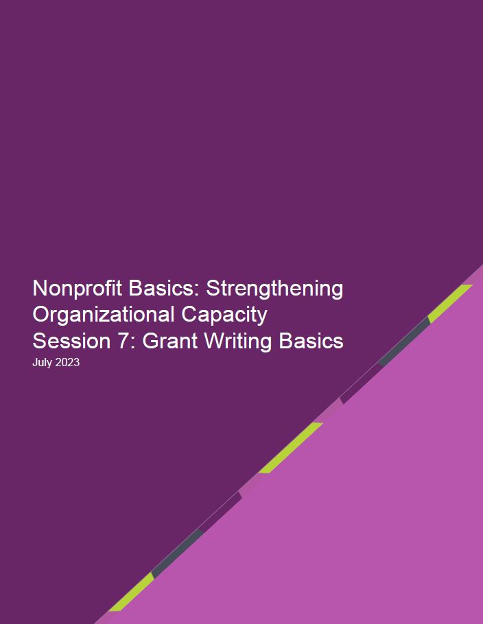 Thumbnail of grant writing basics